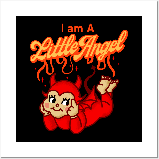 i am a little angel Wall Art by Nisu Studio